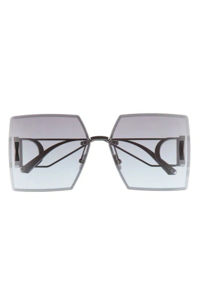 Dior 30montaigne S7u 64mm Oversize Square Sunglasses In Gray