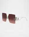 Dior 30montaigne S7u Sunglasses In Matte Rose Gold/roviex