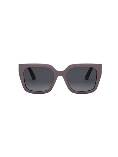 Dior 30montaigne S8u Sunglasses In Dark Purple Grey Gradient