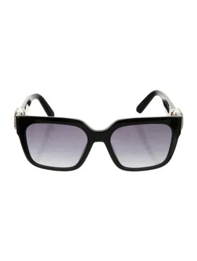 Pre-owned Dior 30montaigne Square Sunglasses In Black