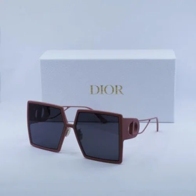 Pre-owned Dior 30montaigne Su 41a0 Dust Pink/smoke 58-15-130 Sunglasses Authentic In Gray