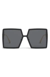 Dior 30montaigne Su 58mm Square Sunglasses In Black