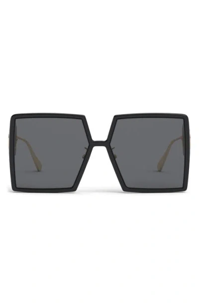 Dior 30montaigne Su 58mm Square Sunglasses In Black