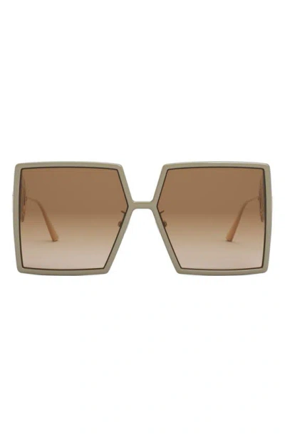 Dior Women's 30montaigne Su 58mm Geometric Sunglasses In Grey Gradient Brown