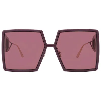 Dior 30montaigne Su Burgundy Square Ladies Sunglasses Cd40030u 60d0 58