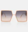 Dior 30montaigne Su Square Sunglasses In Pink