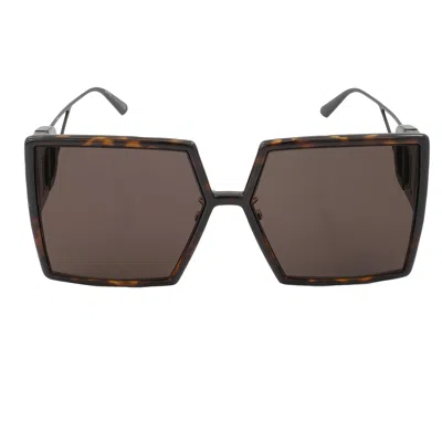 Dior 30montaigne Su Smoke Square Ladies Sunglasses Cd40030u 20a 58