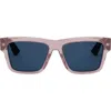 Dior Square Frame Sunglasses In Shiny Pink/blue