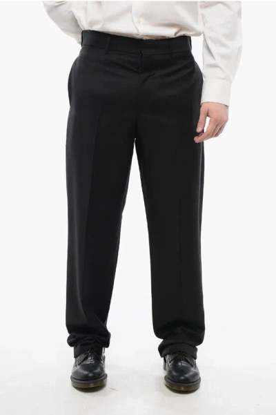Dior 4-pocketed Mohair Blend Pants In Black
