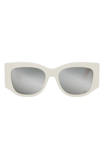 Dior 54mm Nuit S1i Square Sunglasses In White