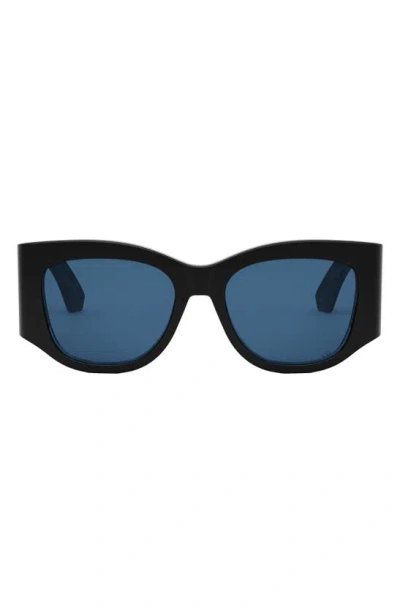 Dior 54mm Nuit S1i Square Sunglasses In Black