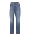 Dior 8 Nine-quarter Jeans In Blue