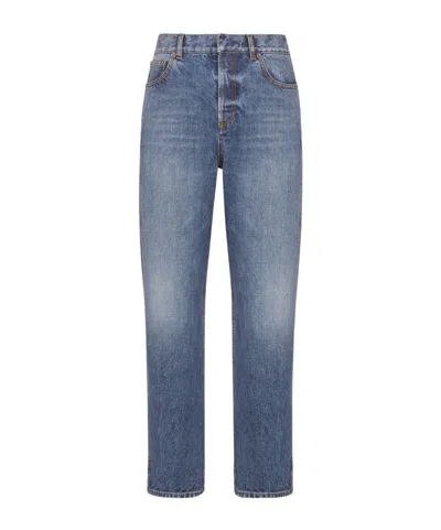 Dior 8 Nine-quarter Jeans In Blue