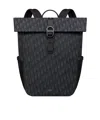 Dior 8 Roll-top Backpack In Black