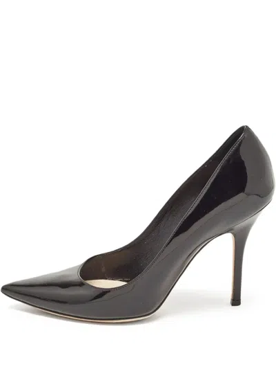 Pre-owned Dior 85mm Essence Pointed-toe Patent-leather Pumps