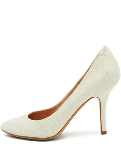 Pre-owned Dior 95mm Cannage-quilted Pumps