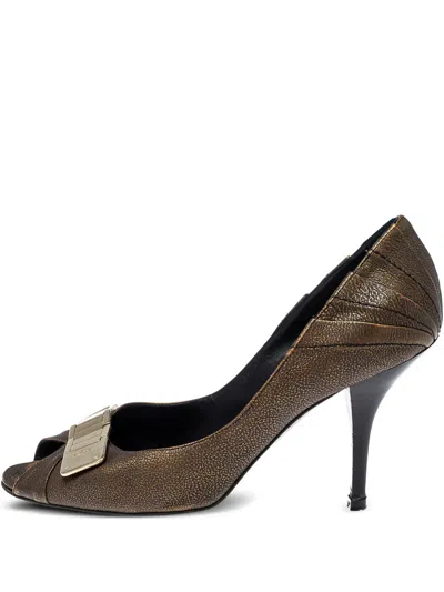 Pre-owned Dior 95mm Peep-toe Pumps