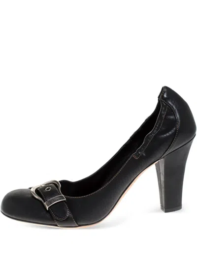 Pre-owned Dior 95mm Scrunch Pumps