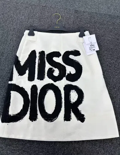 Dior A-line Skirt In Black