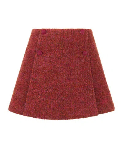 Dior A-line Skirt In Red