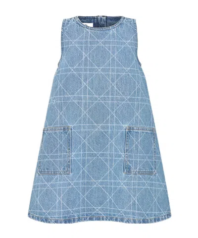 Dior A-shaped Dress In Blue