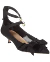 Dior Bow Detail Kitten Heel Pointed Toe Pumps