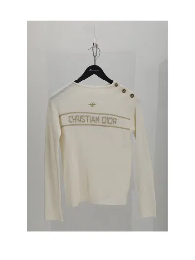 Dior Abeille Embroidered Cashmere Sweater In Multi