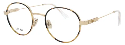Dior Acetate Eyeglasses R1u B500 49-22-140 In 032 - Gold / Demo