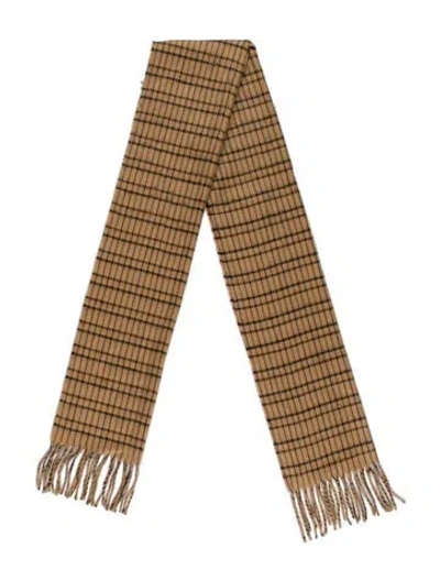 Pre-owned Dior Acrylic Striped Scarf In Neutral