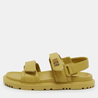 Pre-owned Dior Act Flat Sandals Size 39