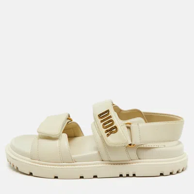 Pre-owned Dior Act Slingback Sandals Size 35
