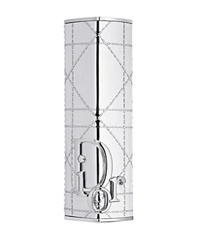 Dior Addict Limited Edition Shine Lipstick Couture Case - Refillable In White Cannage