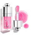 Dior Lip Glow Oil Hydrating High-shine Gloss 007 Raspberry 0.2 Oz/6 ml In Pink