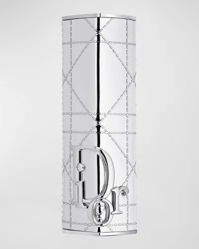 Dior Addict Refillable Shine Lipstick - Couture Case In White Cannage - Limited Editio