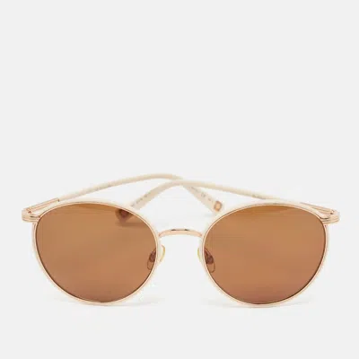 Pre-owned Dior Adelaide Round Sunglasses In Brown