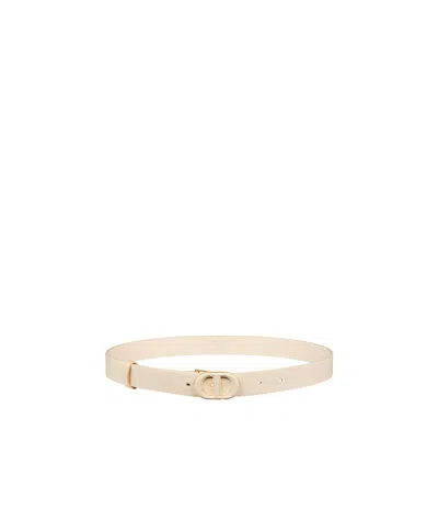 Dior Adjustable Waist Belt In Light Ivory