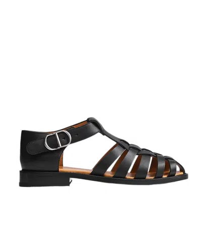 Dior Al Mare Fisherman Sandal In Black