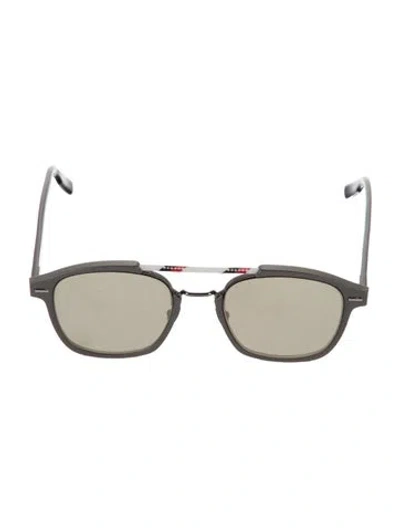 Pre-owned Dior Al13.13 Square Sunglasses In Silver