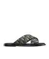 Dior Alias Logo Sandals In Black