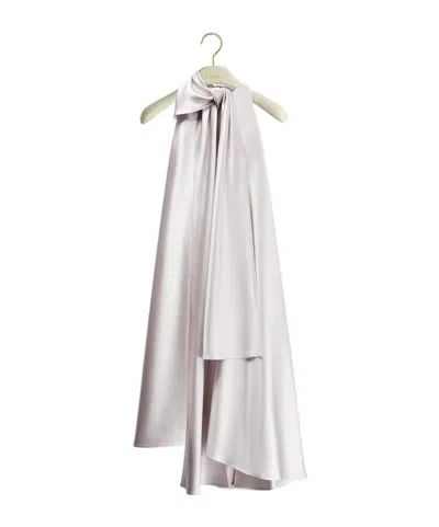 Dior A-line Dress With Bow Collar In White