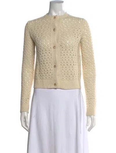 Pre-owned Dior Alpaca Patterned Sweater In Neutrals