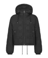 Dior Alps Macrocannage Hooded Short Cotton Suit In Black