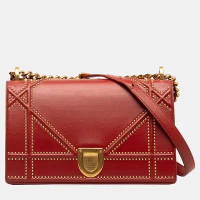 Pre-owned Dior Ama Crossbody Bag In Red