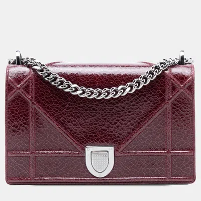 Pre-owned Dior Ama Flap In Red