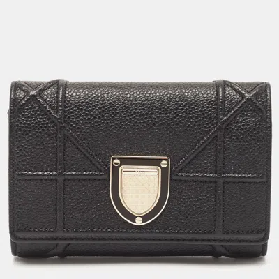 Pre-owned Dior Ama Trifold Wallet