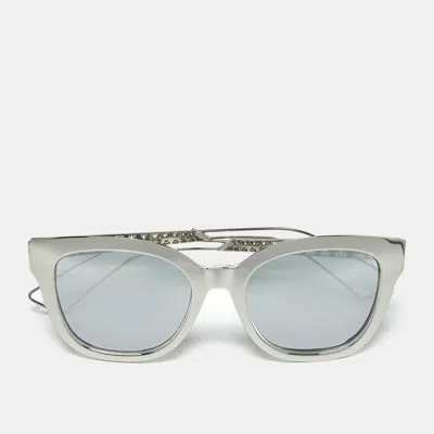 Pre-owned Dior Ama1 Square Sunglasses In Silver