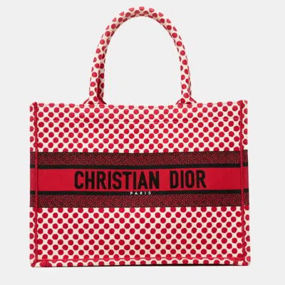 Pre-owned Dior Amour Book Tote In Red