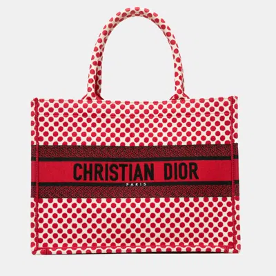 Pre-owned Dior Amour Book Tote In Red