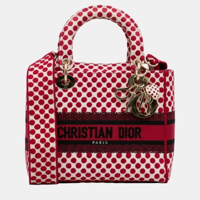 Pre-owned Dior Amour Dots Lady D Lite In Red