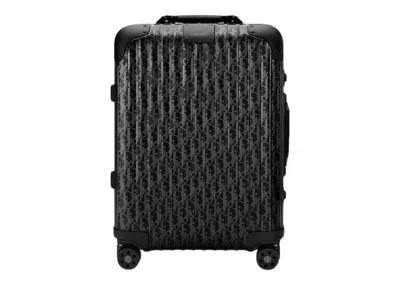 Pre-owned Dior And Rimowa Cabin Suitcase In Black